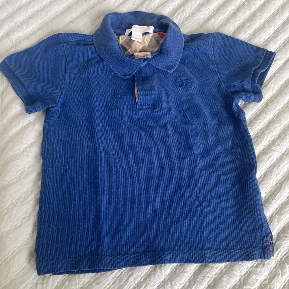 Boys Burberry polo shirt